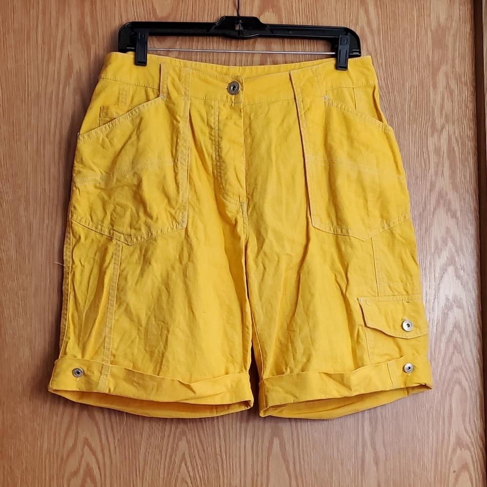 Sherry Taylor sportswear bermuda shorts linen blend size M